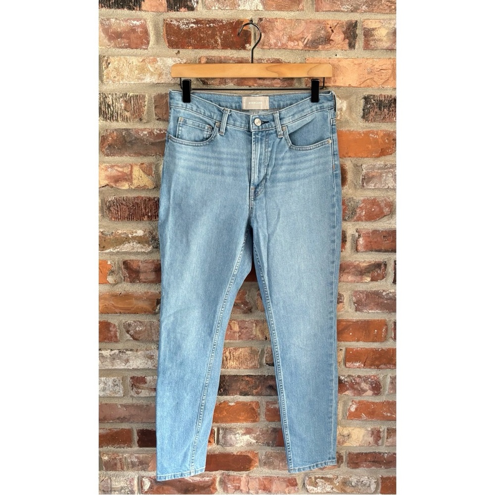 Everlane High Rise Skinny Jeans Light Wash, 28